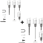 Oferta 2 Aspiratoare Portabile de Mână 117cm Fără Fir 4 in 1, pentru Curățare Umedă și Uscată 120w cu Incarcare USB